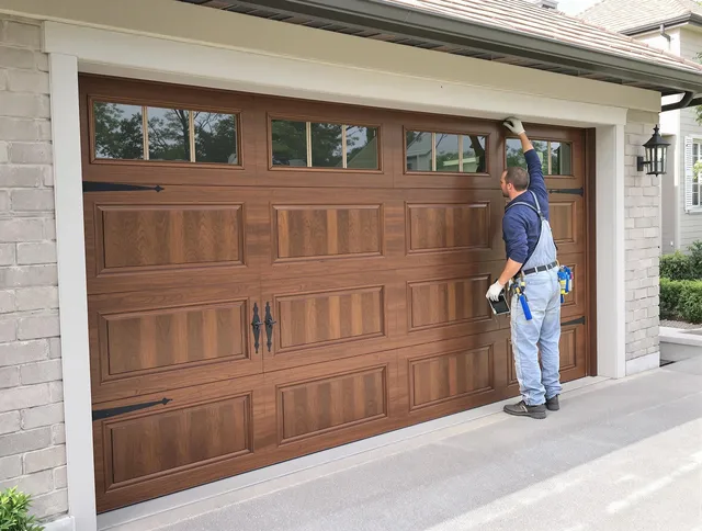 Custom garage door showcase by Northborough Garage Door Repair in Northborough