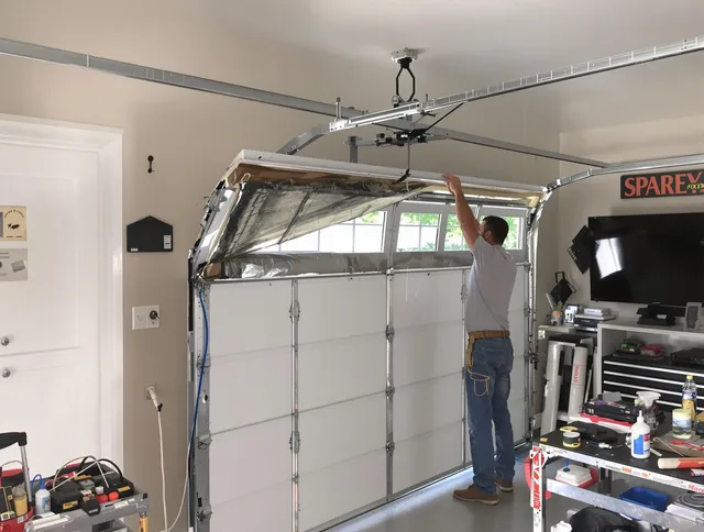 Garage door section replacement by Northborough Garage Door Repair in Northborough